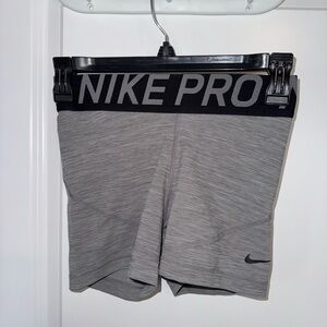 Nike Pro Gray Athletic Shorts